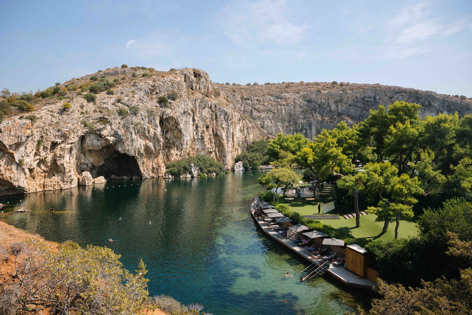 Lake Vouliagmeni — wedding venue on the Athenian Riviera